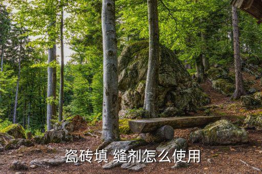  瓷砖填 缝剂怎么使用