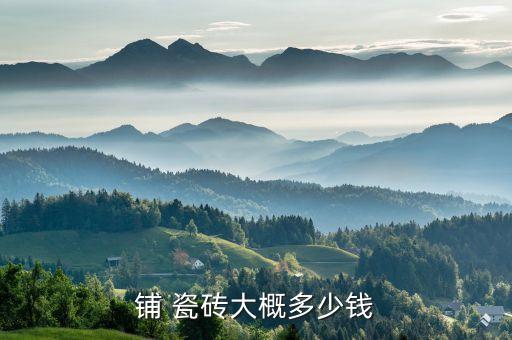 铺 瓷砖大概多少钱