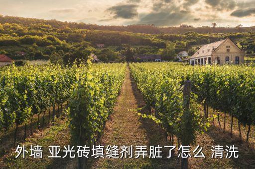 外墙 亚光砖填缝剂弄脏了怎么 清洗