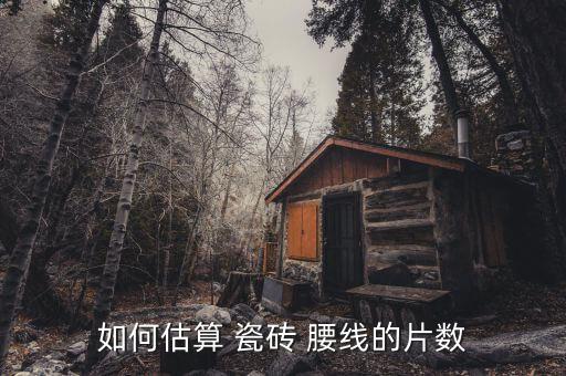 如何估算 瓷砖 腰线的片数