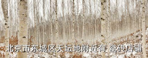 北京市东城区天坛地附近有 瓷砖店铺
