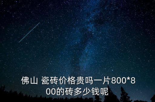  佛山 瓷砖价格贵吗一片800*800的砖多少钱呢