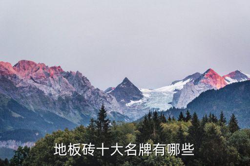 地板砖十大名牌有哪些