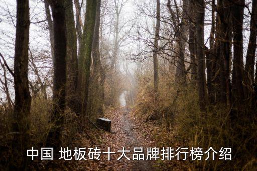 瓷砖地板哪些品牌好