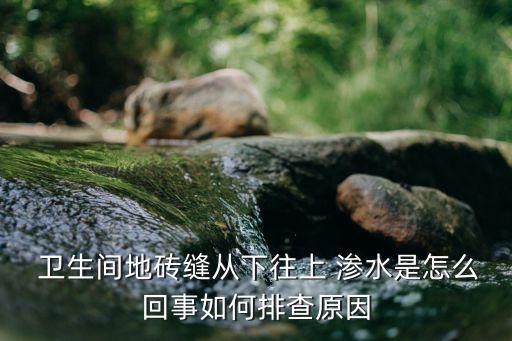  卫生间地砖缝从下往上 渗水是怎么回事如何排查原因