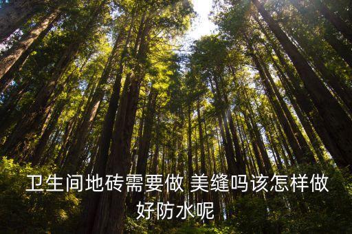 卫生间瓷砖没干能做美缝