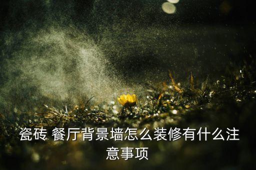  瓷砖 餐厅背景墙怎么装修有什么注意事项