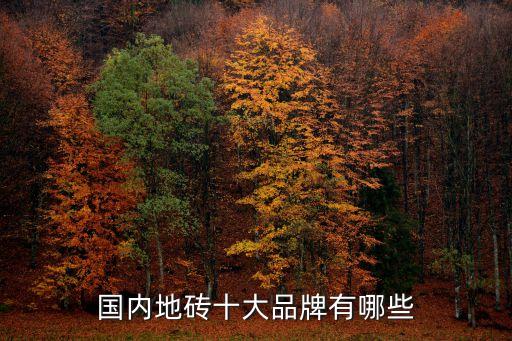 国内地砖十大品牌有哪些