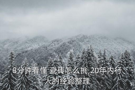 8分钟看懂 瓷砖怎么挑,20年内行人的经验整理