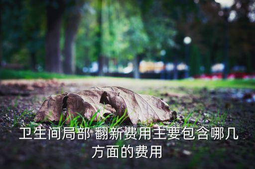  卫生间局部 翻新费用主要包含哪几方面的费用