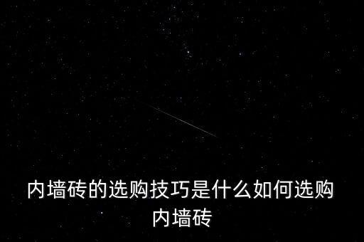  内墙砖的选购技巧是什么如何选购 内墙砖