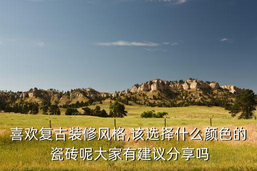 喜欢复古装修风格,该选择什么颜色的 瓷砖呢大家有建议分享吗