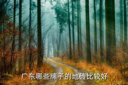  广东哪些牌子的地砖比较好