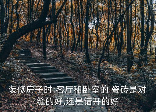 装修房子时:客厅和卧室的 瓷砖是对缝的好,还是错开的好