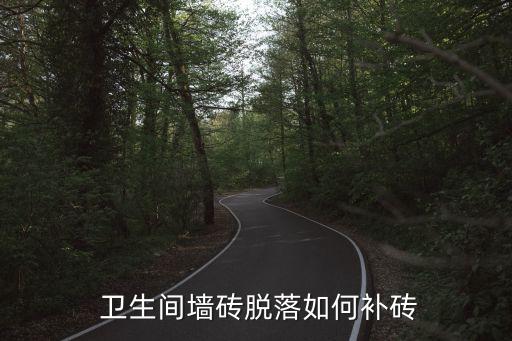 卫生间瓷砖修复教程图解