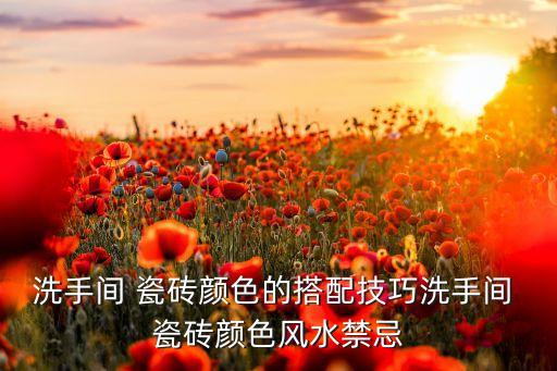 洗手间 瓷砖颜色的搭配技巧洗手间 瓷砖颜色风水禁忌