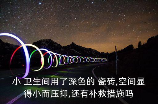 小 卫生间用了深色的 瓷砖,空间显得小而压抑,还有补救措施吗
