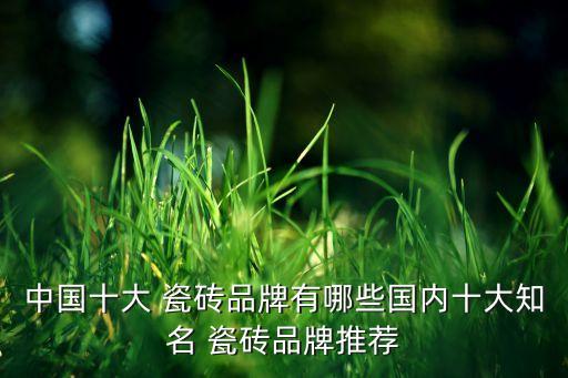 中国十大 瓷砖品牌有哪些国内十大知名 瓷砖品牌推荐