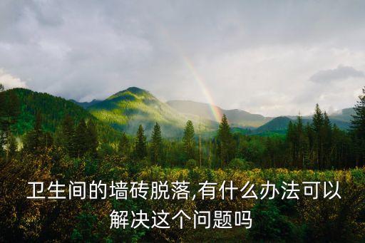 卫生间瓷砖脱壳处理方法