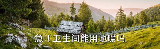 急!! 卫生间能用地暖吗