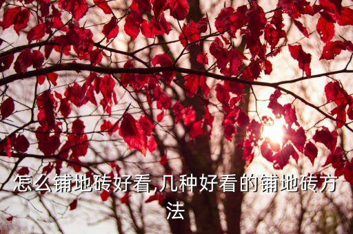 怎么铺地砖好看,几种好看的铺地砖方法