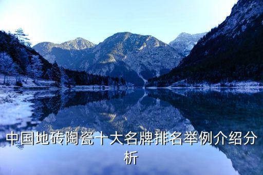 中国地砖陶瓷十大名牌排名举例介绍分析