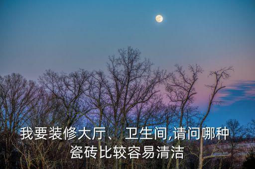 我要装修大厅、 卫生间,请问哪种 瓷砖比较容易清洁