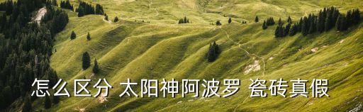 怎么区分 太阳神阿波罗 瓷砖真假
