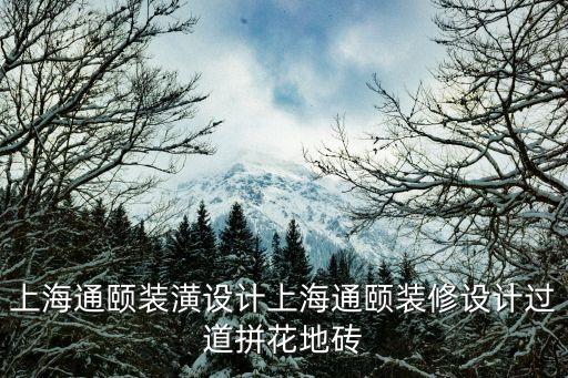 上海通颐装潢设计上海通颐装修设计过道拼花地砖