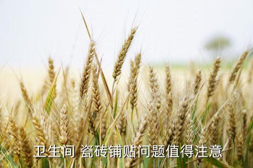  卫生间 瓷砖铺贴问题值得注意