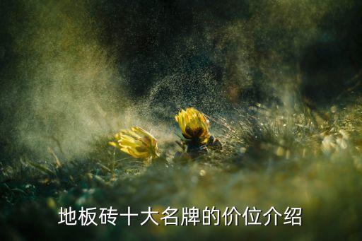 地板砖十大名牌的价位介绍