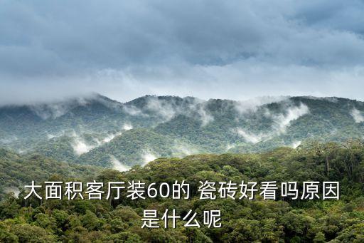 大面积客厅装60的 瓷砖好看吗原因是什么呢