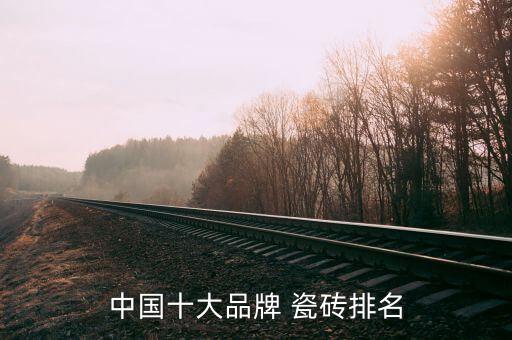 中国十大品牌 瓷砖排名