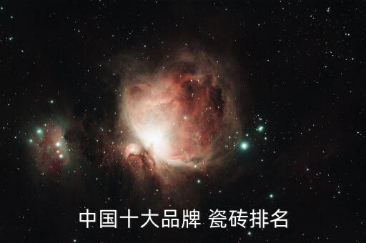 中国十大品牌 瓷砖排名