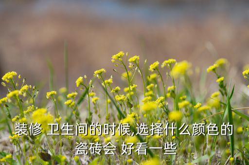 黑色瓷砖贴在卫生间好看吗,卫生间贴ab瓷砖好看还是一体的