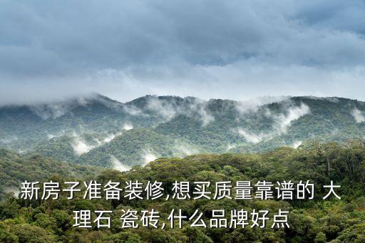 新房子准备装修,想买质量靠谱的 大理石 瓷砖,什么品牌好点