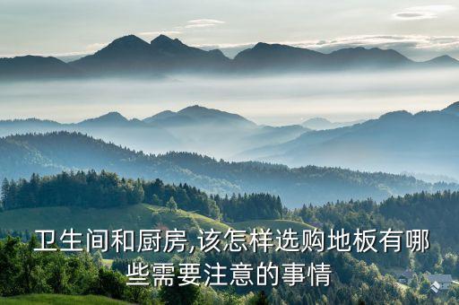  卫生间和厨房,该怎样选购地板有哪些需要注意的事情