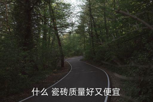 什么 瓷砖质量好又便宜