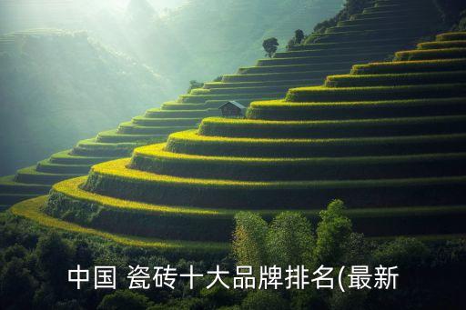 中国 瓷砖十大品牌排名(最新