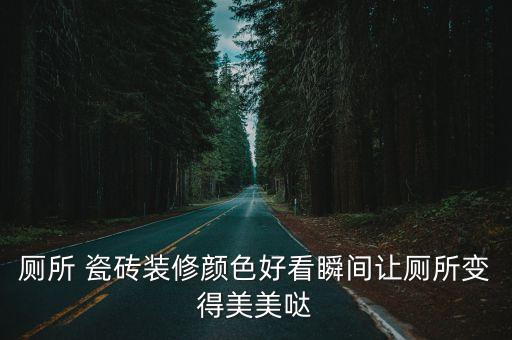 厕所 瓷砖装修颜色好看瞬间让厕所变得美美哒