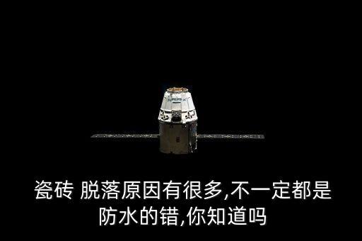  瓷砖 脱落原因有很多,不一定都是 防水的错,你知道吗