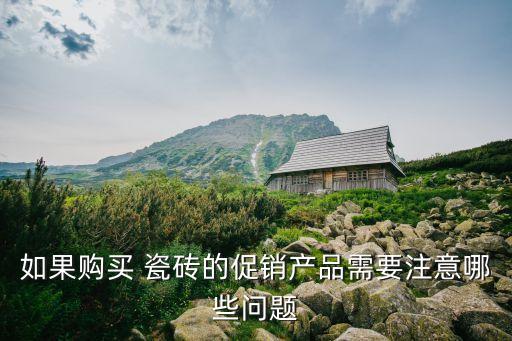 如果购买 瓷砖的促销产品需要注意哪些问题