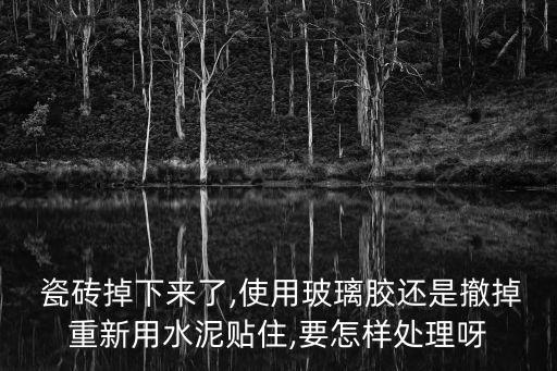  瓷砖掉下来了,使用玻璃胶还是撤掉重新用水泥贴住,要怎样处理呀