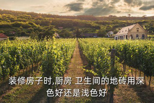 装修房子时,厨房 卫生间的地砖用深色好还是浅色好