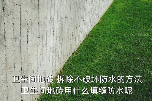  卫生间地砖 拆除不破坏防水的方法 卫生间地砖用什么填缝防水呢