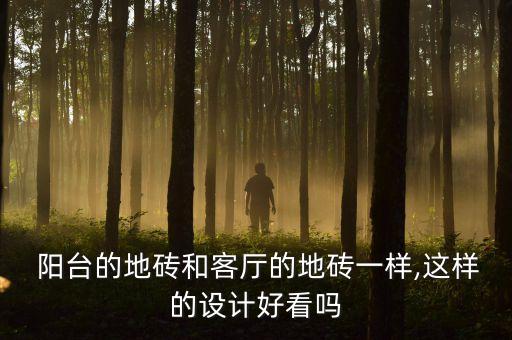  阳台的地砖和客厅的地砖一样,这样的设计好看吗