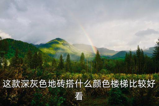 这款深灰色地砖搭什么颜色楼梯比较好看