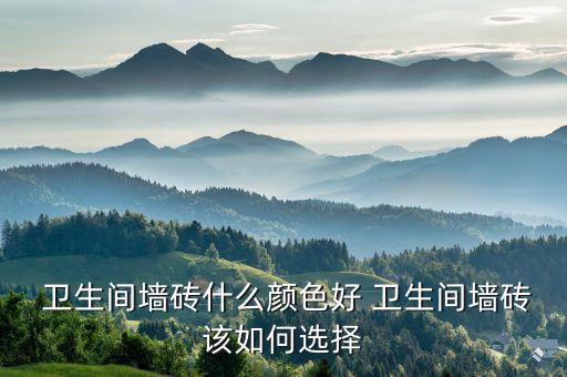  卫生间墙砖什么颜色好 卫生间墙砖该如何选择