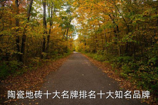 陶瓷地砖十大名牌排名十大知名品牌