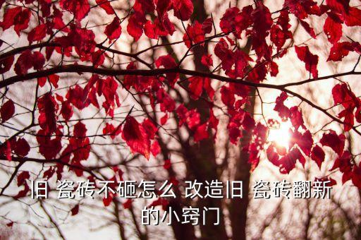 旧 瓷砖不砸怎么 改造旧 瓷砖翻新的小窍门